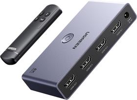 UGREEN HDMI 2.1 8K 60Hz 4K 120Hz Adaptador Chaveador Divisor Switch Splitter 3 entradas para 1 saída