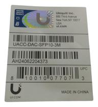 Ui. Uaccdacsfp100.5m Cabo Conexão Direta 10gbps 0.5m Ui. Uaccdacsfp100.5m Cabo Conexão Direta 10gbps 0.5m