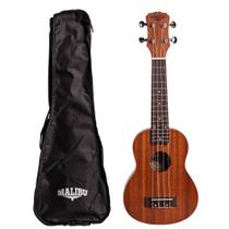 Ukulele Acústico Malibu Soprano Sapele 21S Encordoamento Áquila