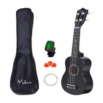 Ukulele Acústico Soprano Com Capa Afinador Palhetas Makanu Ukulele Acústico Soprano Com Capa Afinador Palhetas Makanu