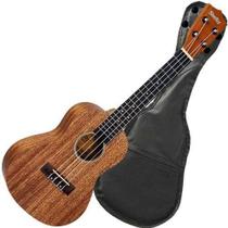 Ukulele Acústico Soprano Mogno Nylon Su21m Shelby C/ Capa