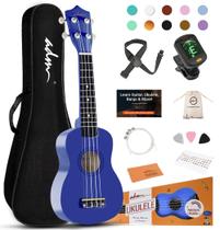 Ukulele ADM Hawaiian Wood Soprano 21" com kit para iniciantes