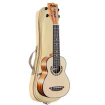 Ukulele akahai soprano acústico aks-21 spruce tatoo com bag