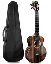 Ukulele Caramel TEG91 Cuteway Ebony Glossy Tenor acústico/elétrico