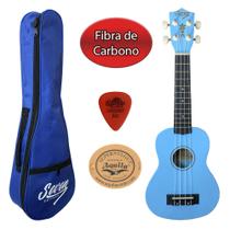 Ukulele Colorido Azul Fibra de Carbono Seven SUKFB-07 LB - Seven Guitars
