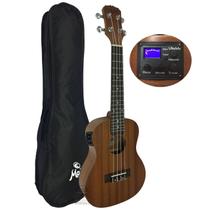 Ukulele Concert Eletrico Sapele Malibu 23 Capa Corda Aquila