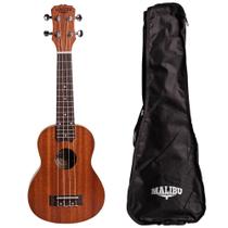Ukulele Concert Malibu Elétrico 23SE Natural Fosco Com Bag