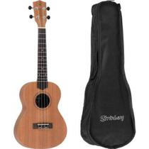Ukulele Concerto acústico Strinberg UK-06C - Mogno Fosco com capa