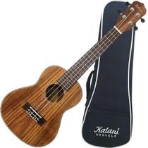 Ukulele Concerto Kalani Kal330ck Koa Cordas Aquila C/ Capa