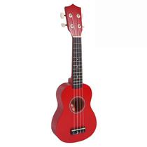 Ukulele de 21 polegadas para crianças, cor vermelha, iniciantes com cordas de nylon Ukulele de 21 polegadas para crianças, cor vermelha, iniciantes com cordas de nylon