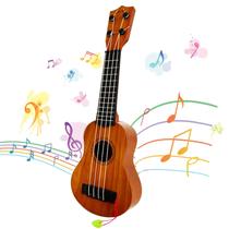 Ukulele de brinquedo Xilanhhaa Clássico de 17 polegadas com 4 cordas para crianças