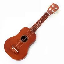 Ukulele DIY de 21 polegadas para crianças, guitarra jogável de madeira com 4 cordas