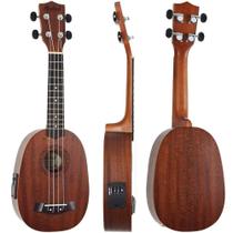 Ukulele Elétrico Akahai Soprano Kp21e Pineapple Tobbaco Capa