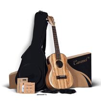 Ukulele elétrico Caramel CB103 Zebra Wood Barítono 76cm LCD