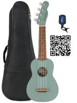 Ukulele Fender Venice Soprano Sonic Grey com acessórios