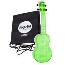 Ukulele Ghost Soprano Acústico Transparente Akahai Aquila