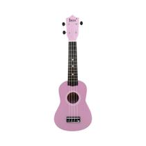 Ukulele Iniciante Rosa De 21 Polegadas Em Madeira De Basswood Com 4 Cordas, Mini Guitarra