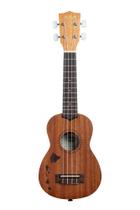 Ukulele Kala 15S Satin Mahogany com gravação a laser em ilha havaiana