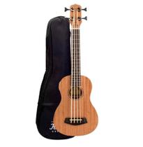 Ukulele Kalani Barítono Bass Maori Series Mogno Kal500 M