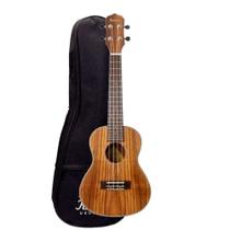 Ukulele kalani concerto 24 kayke series koa kal 330 ck friso e roseta em abs com capa (15424)