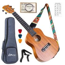 Ukulele lotmusic Concert profissional de 58 cm com kit para adultos