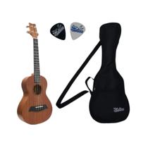 Ukulele Mahina Soprano Concert Tenor Profissional com cordas Aquila Tarraxa blindada e bag e palheta