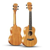 Ukulele Mahogany de 23 polegadas para iniciantes e 4 cordas com cordas de nylon