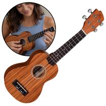 Ukulele Michael Soprano Profissional Mk21 Zb Zebrano
