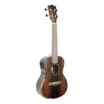 Ukulele Moani Mauna Concerto 23'' Ebony Com Bag Ukeb-23Eq