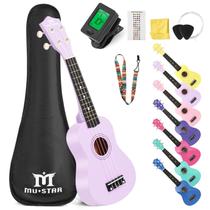 Ukulele MUSTAR Soprano para crianças iniciantes de 21 polegadas com kit