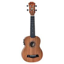 Ukulele Seizi Bali Soprano Elétrico com Afinador Sapele