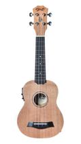 Ukulele Seizi Bali Soprano Elétrico Okume