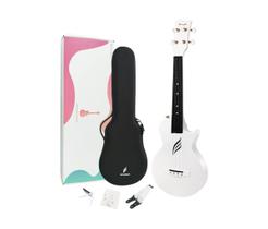 Ukulele seizi nova u concert acustico fibra de carbono white c/ bag