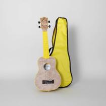 Ukulele Soprano 21 Abs Flamed Okume Amarelo C Capa 12717 Ukulele Soprano 21 Abs Flamed Okume Amarelo C Capa 12717