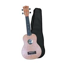 Ukulele Soprano 21 Abs Tampo Tipo Flamed Okume Preto Winner