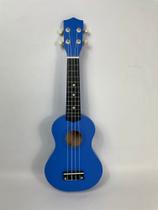 Ukulele Soprano Acústico Azul C/Capa DK-21