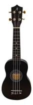 Ukulele Soprano Black Andaluz Preto Fosco Uks-01 Bk