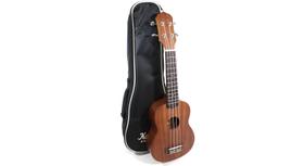 Ukulele Soprano Kalani 200ST IZ15410 Tribes Tabaco com Bag