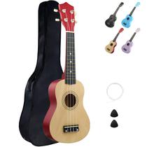 Ukulele Soprano LXS Kids Beginners 21 cm com bolsa e palhetas