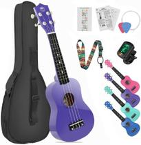 Ukulele Soprano MUSTAR 21 Polegadas para Iniciantes - Com Acesso Fácil
