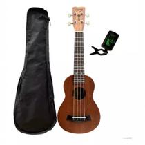 Ukulele Soprano Seven Suk-m Mahogany C/ Capa e Afinador