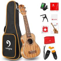 Ukulele Soprano Vangoa Mahogany 53cm com Kit Inicial para Crianças