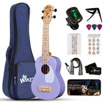 Ukulele Soprano WINZZ 21 Polegadas - Madeira Havaiana para Iniciantes