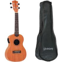 Ukulele Strinberg UK06CE MGS Soprano Elétrico Afinador Capa