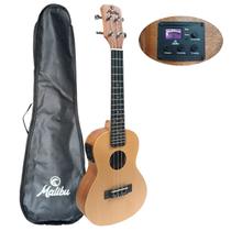 Ukulele tenor elétrico spruce sapele MU26E natural com bag