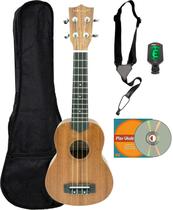Ukulele Vault UK-100 Soprano Arqueado 21" Kit Completo Ukulele Vault UK-100 Soprano Arqueado 21" Kit Completo