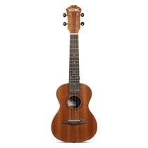 Ukulele Voik ALOHA230 Concert Acústico Nylon Tampo Sapele Fundo Abaulado 23 Polegadas Escala Rosewood 18 Trastes Tarraxas Pretas Mahogany Fosco