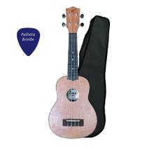 Ukulele Winner Preto Soprano ABS Colors Series + Capa