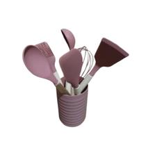 Ultensilios de cozinha de silicone kit silicone utensílios 7peças Rosa Ultensilios de cozinha de silicone kit silicone utensílios 7peças Rosa