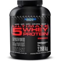 Ultimate 5 Whey Protein Morango 2,27kg - Probiótica - Probiotica